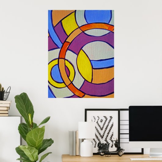 Samenstelling #14 door Michael Moffa Poster (Thuiskantoor)