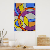 Samenstelling #14 door Michael Moffa Poster (Keuken)