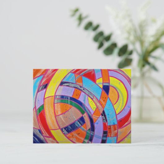 Samenstelling #15 door Michael Moffa Briefkaart (Staand voorkant)