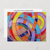 Samenstelling #15 door Michael Moffa Briefkaart (Voorkant / Achterkant)