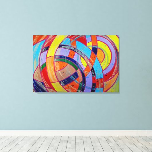 Samenstelling #15 door Michael Moffa Canvas Afdruk (Insitu (Houten vloer))