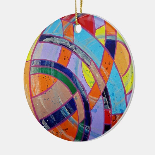 Samenstelling #15 door Michael Moffa Keramisch Ornament (Links)