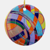 Samenstelling #15 door Michael Moffa Keramisch Ornament (Achterkant)