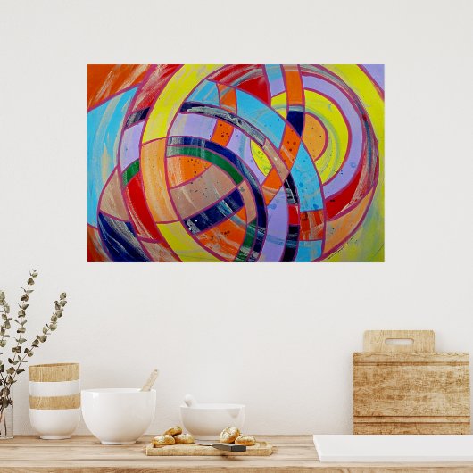 Samenstelling #15 door Michael Moffa Poster (Keuken)