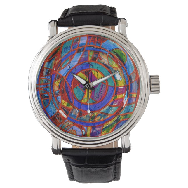 Samenstelling #17 door Michael Moffa Horloge (Voorkant)