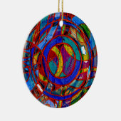 Samenstelling #17 door Michael Moffa Keramisch Ornament (Rechts)