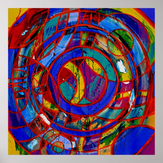 Samenstelling #17 door Michael Moffa Poster (Voorkant)