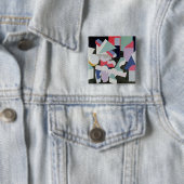 Samenstelling, 1927 vierkante button 5,1 cm (In situ)
