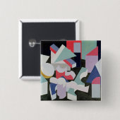 Samenstelling, 1927 vierkante button 5,1 cm (Voorkant /achterkant)