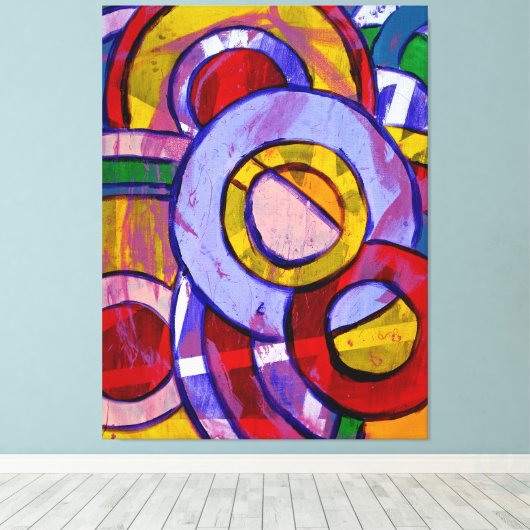 Samenstelling #19 door Michael Moffa Canvas Afdruk (Insitu (Houten vloer))