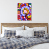 Samenstelling #19 door Michael Moffa Canvas Afdruk (Insitu (Slaapkamer))