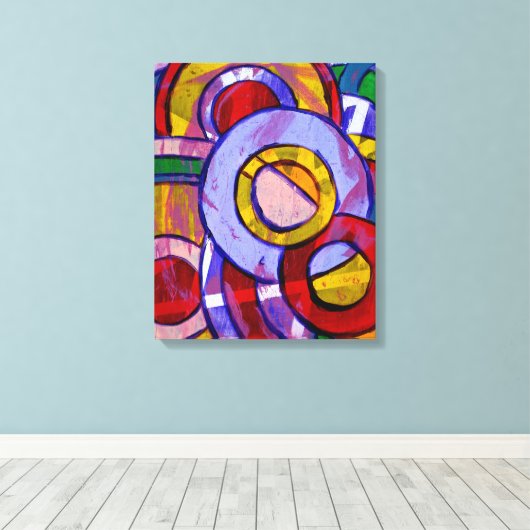 Samenstelling #19 door Michael Moffa Canvas Afdruk (Insitu (Houten vloer))