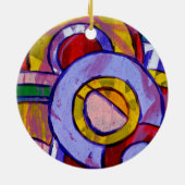 Samenstelling #19 door Michael Moffa Keramisch Ornament (Achterkant)