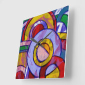 Samenstelling #19 door Michael Moffa Vierkante Klok (Hoek)