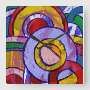 Samenstelling #19 door Michael Moffa Vierkante Klok