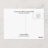 Samenstelling #20 door Michael Moffa Briefkaart (Achterkant)