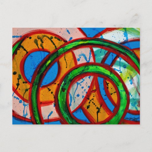 Samenstelling #20 door Michael Moffa Briefkaart (Voorkant)