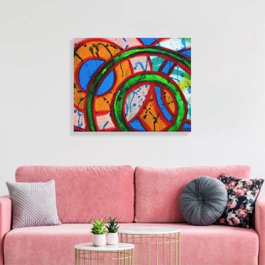 Samenstelling #20 door Michael Moffa Canvas Afdruk (Insitu (Woonkamer))