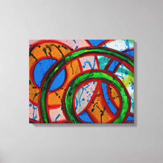 Samenstelling #20 door Michael Moffa Canvas Afdruk (Voorkant)
