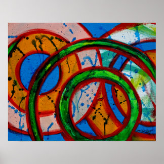 Samenstelling #20 door Michael Moffa Poster