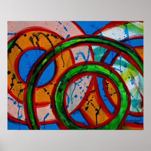 Samenstelling #20 door Michael Moffa Poster (Voorkant)