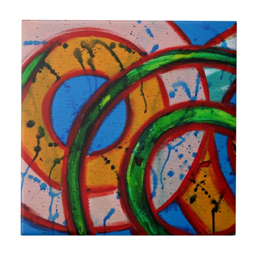 Samenstelling #20 door Michael Moffa Tegeltje (Voorkant)