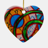 Samenstelling #20A door Michael Moffa Keramisch Ornament (Achterkant)