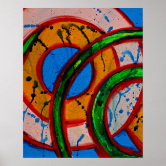 Samenstelling #20A door Michael Moffa Poster