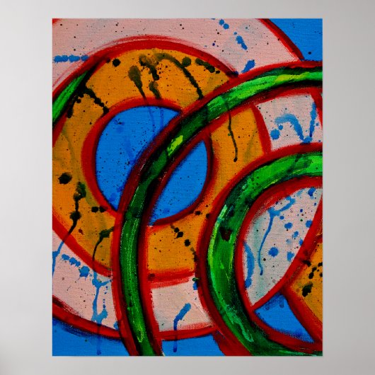 Samenstelling #20A door Michael Moffa Poster (Voorkant)