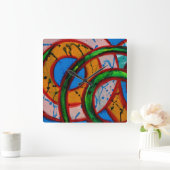 Samenstelling #20A door Michael Moffa Vierkante Klok (Huis)