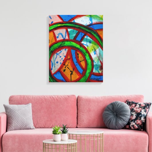 Samenstelling #20B door Michael Moffa Canvas Afdruk (Insitu (Woonkamer))