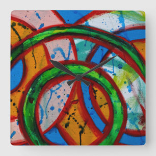 Samenstelling #20B door Michael Moffa Vierkante Klok