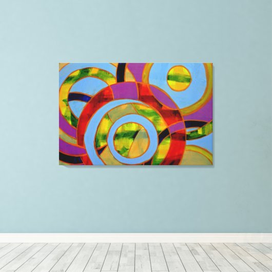 Samenstelling #21 door Michael Moffa Canvas Afdruk (Insitu (Houten vloer))