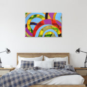 Samenstelling #21A door Michael Moffa Canvas Afdruk (Insitu (Slaapkamer))