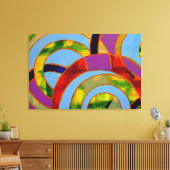 Samenstelling #21A door Michael Moffa Canvas Afdruk (Insitu (Woonkamer))