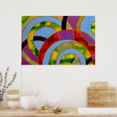 Samenstelling #21A door Michael Moffa Poster (Keuken)