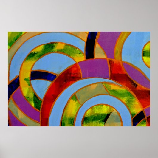 Samenstelling #21A door Michael Moffa Poster (Voorkant)