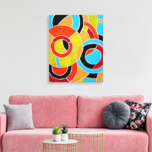 Samenstelling #22 door Michael Moffa Canvas Afdruk (Insitu (Woonkamer))