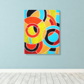 Samenstelling #22 door Michael Moffa Canvas Afdruk (Insitu (Houten vloer))