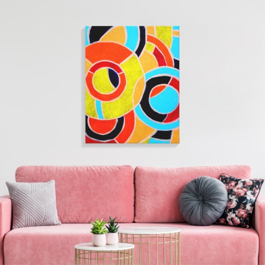 Samenstelling #22 door Michael Moffa Canvas Afdruk (Insitu (Woonkamer))