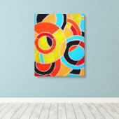 Samenstelling #22 door Michael Moffa Canvas Afdruk (Insitu (Houten vloer))