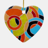 Samenstelling #22 door Michael Moffa Keramisch Ornament (Achterkant)