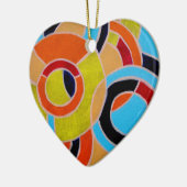 Samenstelling #22 door Michael Moffa Keramisch Ornament (Links)