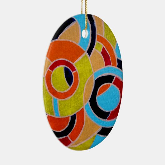 Samenstelling #22 door Michael Moffa Keramisch Ornament (Rechts)