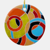 Samenstelling #22 door Michael Moffa Keramisch Ornament (Achterkant)