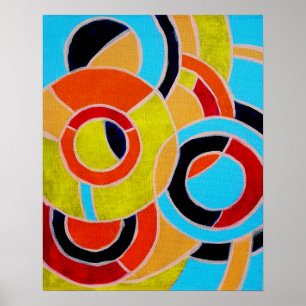 Samenstelling #22 door Michael Moffa Poster