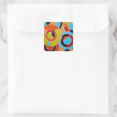 Samenstelling #22 door Michael Moffa Vierkante Sticker (Tas)