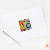 Samenstelling #22 door Michael Moffa Vierkante Sticker (Envelop)