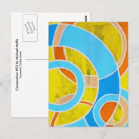 Samenstelling #23 door Michael Moffa Briefkaart (Voorkant / Achterkant)