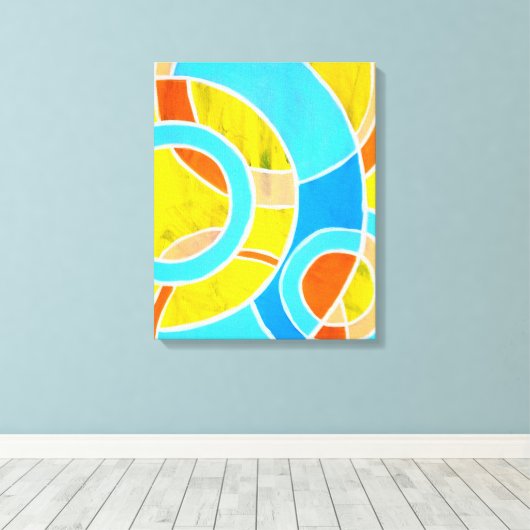 Samenstelling #23 door Michael Moffa Canvas Afdruk (Insitu (Houten vloer))